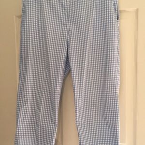 RALPH lauren Sport slacks, blue gingam, size 6.